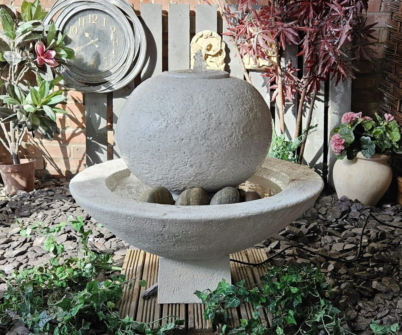 Silver Grey Granite finish example