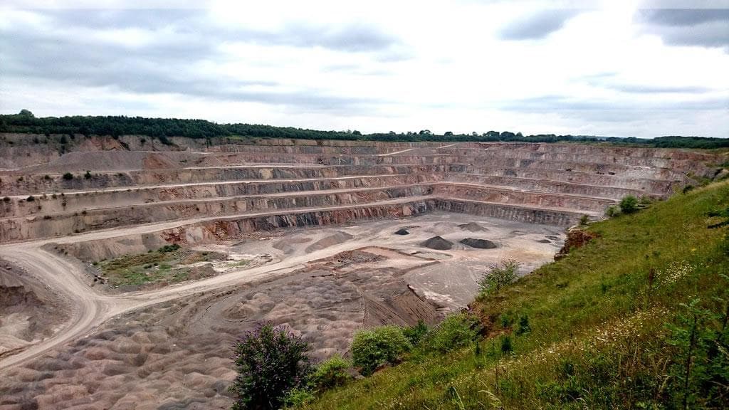 Stone quarry supplying our raw material