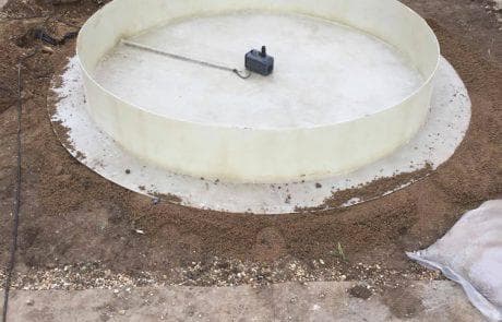 A Premier Range fountain installed in a customer's garden — view 2