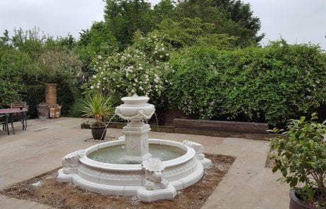 A Premier Range fountain installed in a customer's garden — view 6
