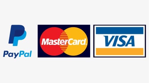 Accepted payment methods: PayPal, Mastercard, Visa