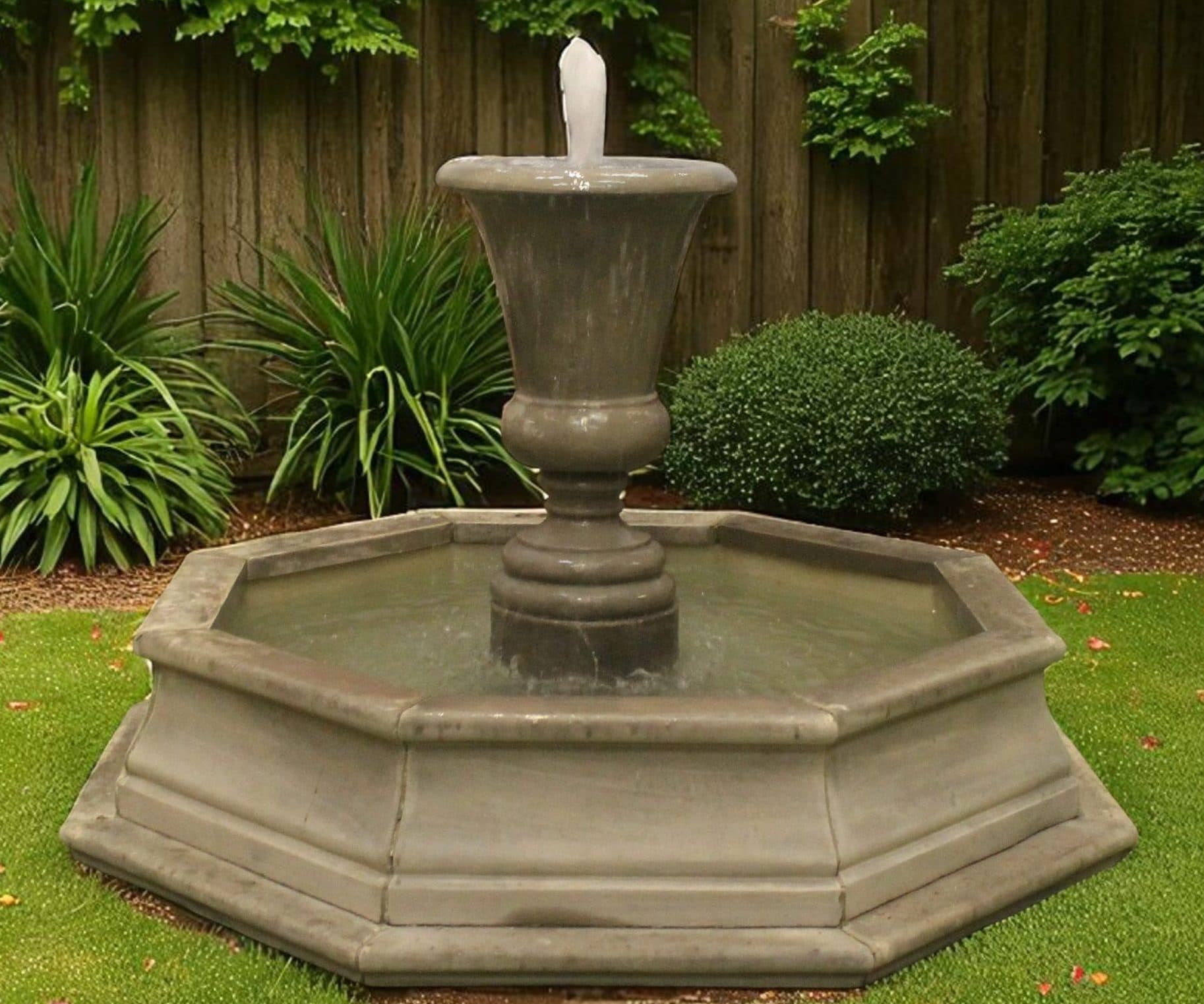 Kensington Urn Fountain with Small Fronteir Pool Surround Larger Pool Available