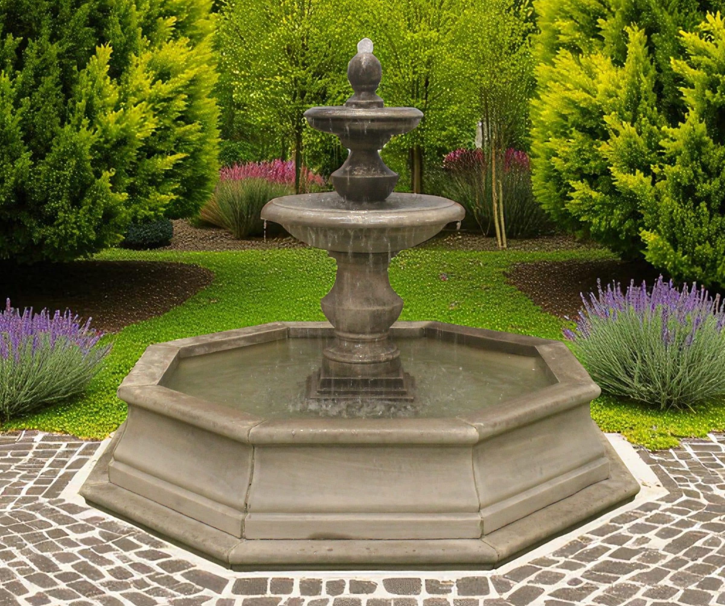 Regis or Regis Ball Fountain with Small Fronteir Pool Surrond Larger Pool Available