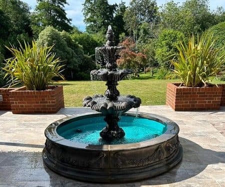 3 Tiered Windsor water fountain with small Lawrence pool