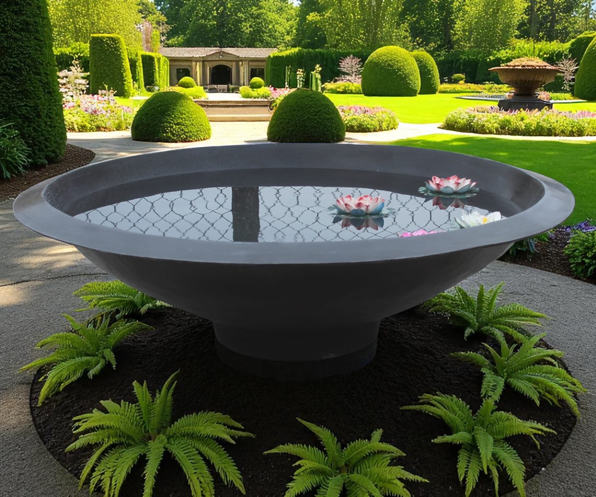 New Product - Large Rivera water garden lily pot