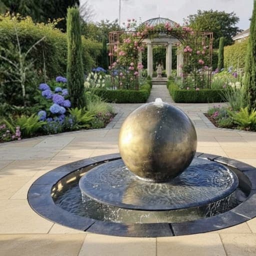 Richmond Circino water fountain with Sphere ball