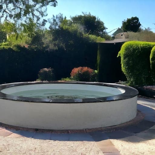 Composite Hayward pool with natural Stone slabs