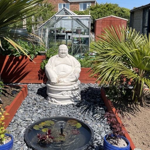 Massive Laughing Buddha & Plinth