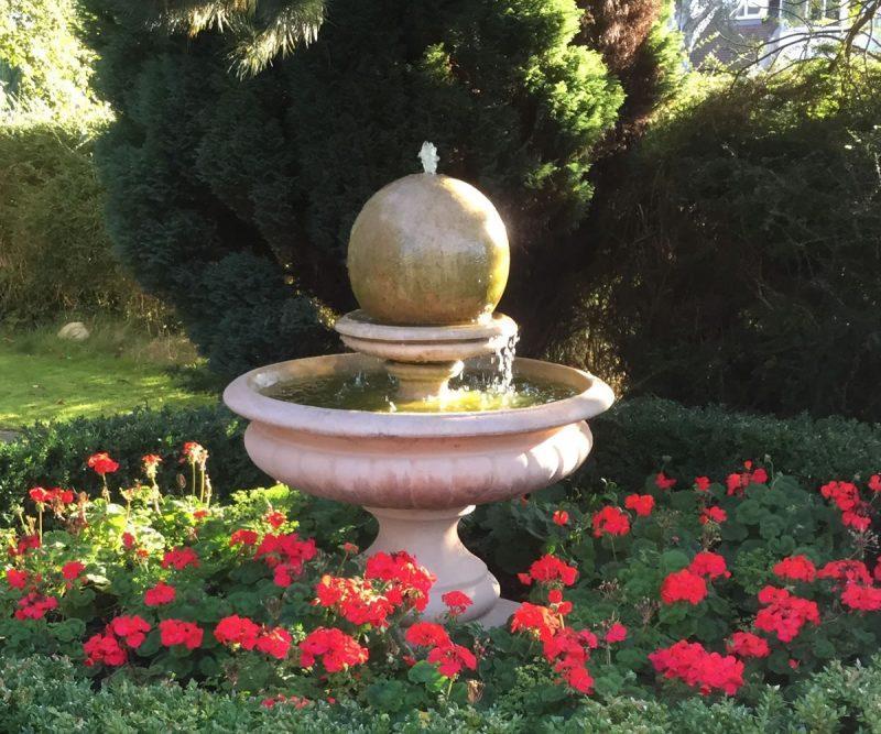 3 Tiered Windsor Fountain with Stanford Pool Surround Stone Garden