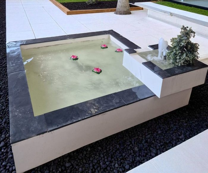 Large Double square Hayward pool with display pump